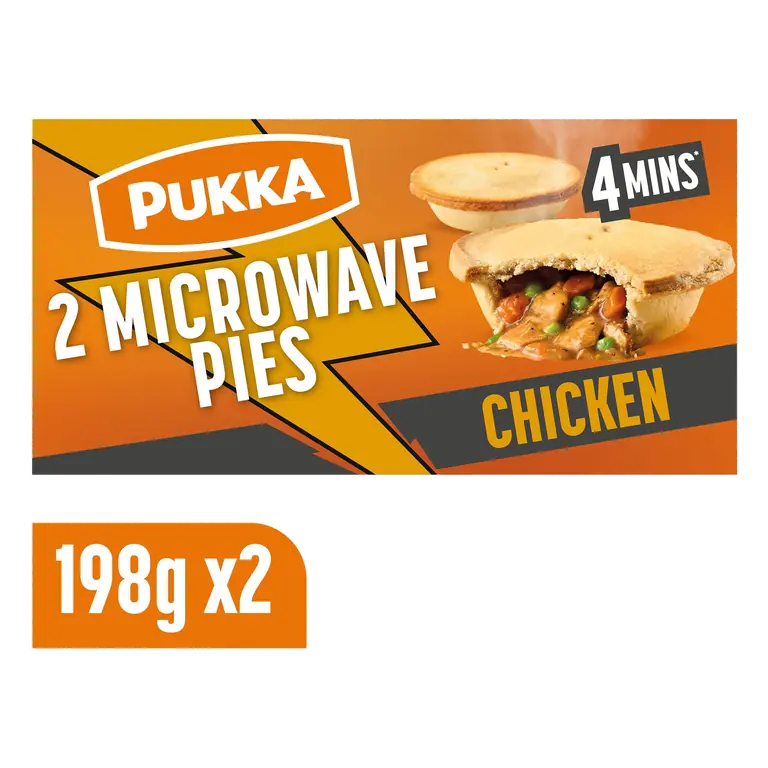 Pukka 2 Chicken Microwaveable Shortcrust Pies