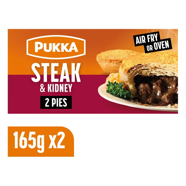 Pukka 2 Steak & Kidney Puff Pastry Pies