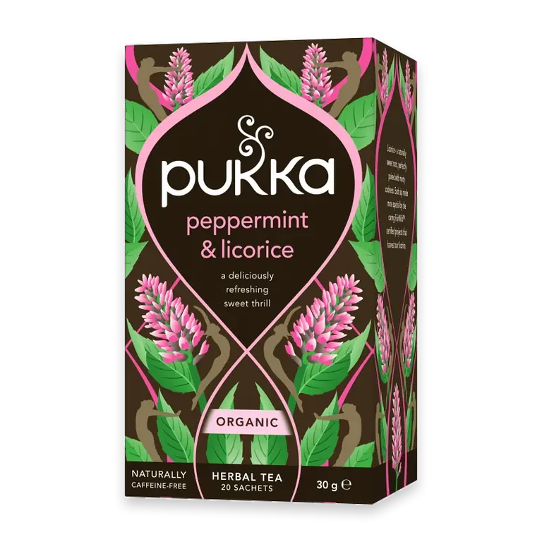 Peppermint & licorice te Ekologisk 20-p