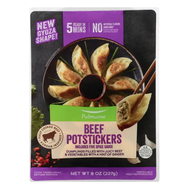 Beef Potstickers with Five Spice Sauce Refrigerated