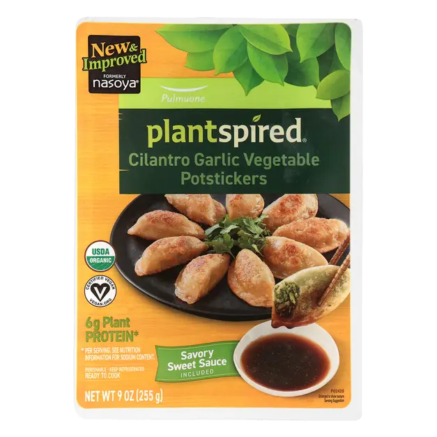 Plantspired Organic Cilantro Garlic Vegetable Potstickers