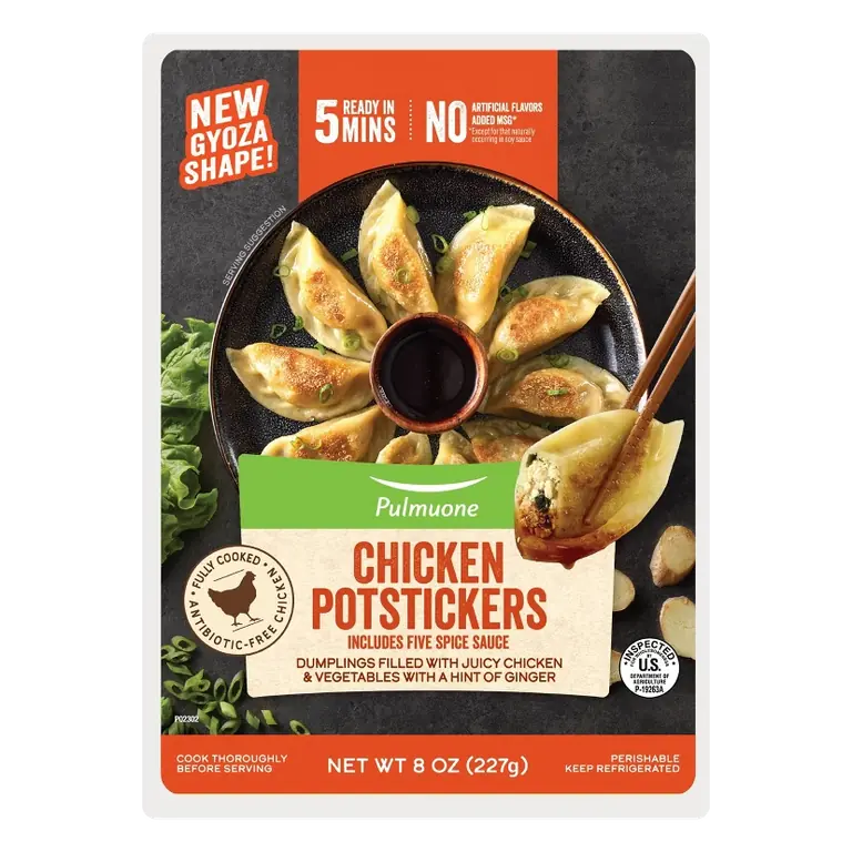 Pulmuone Chicken Dumplings, 8oz: Low Fat, No Artificial Preservatives, No Added MSG