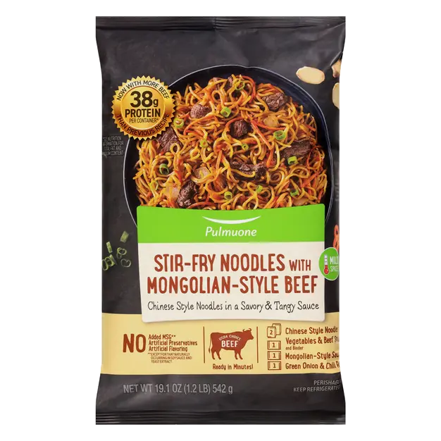 Stir Fry Noodles with Mongolian-Style Beef Refrigerated