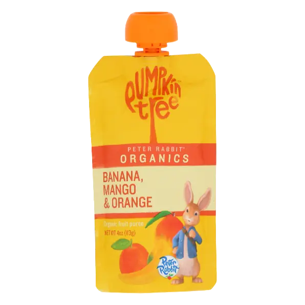 Banana, Mango & Orange Organic Fruit Puree