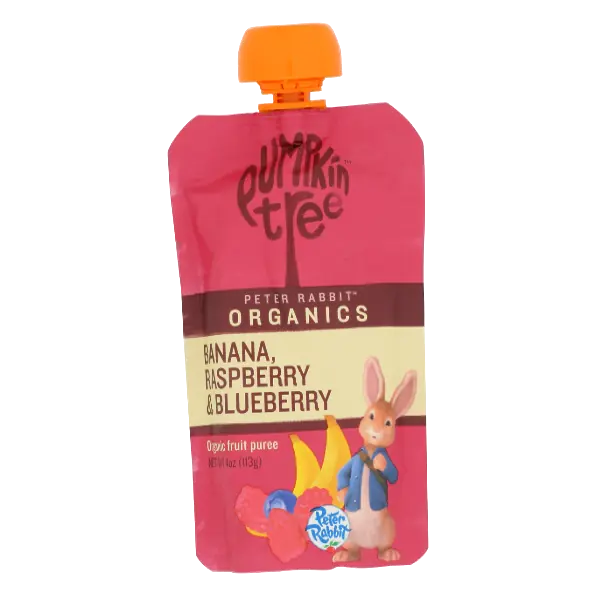Banana, Raspberry & Blueberry Organic Fruit Puree