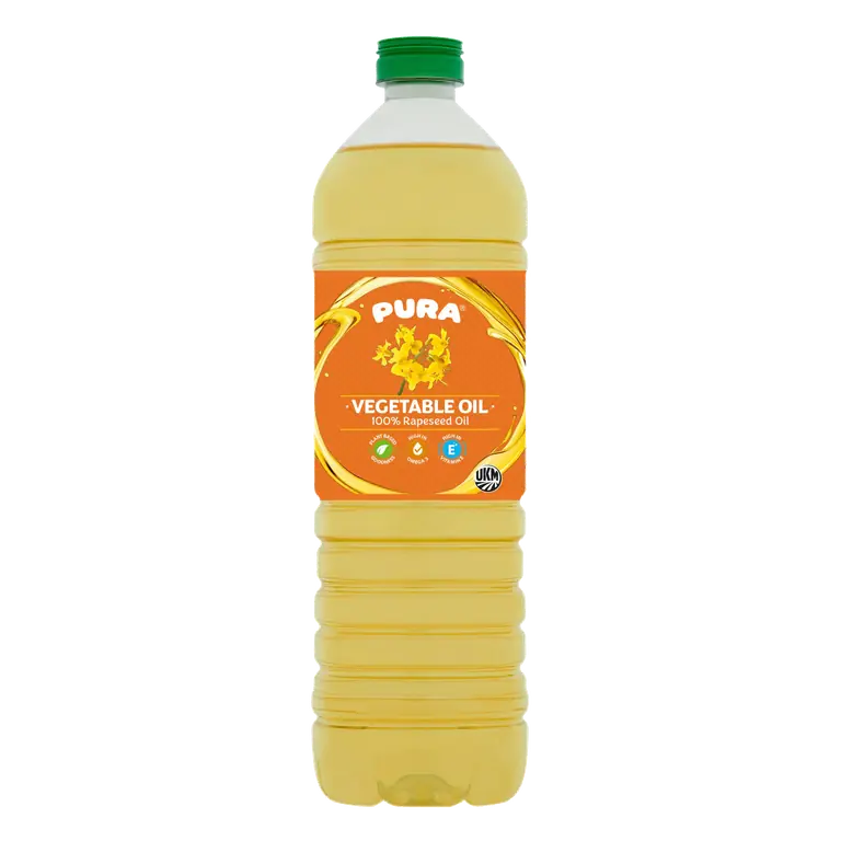 Pura Vegetable Oil 100% Rapeseed Oil 1L
