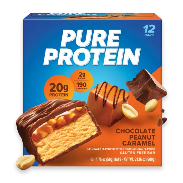 Chocolate Peanut Caramel Protein Bars