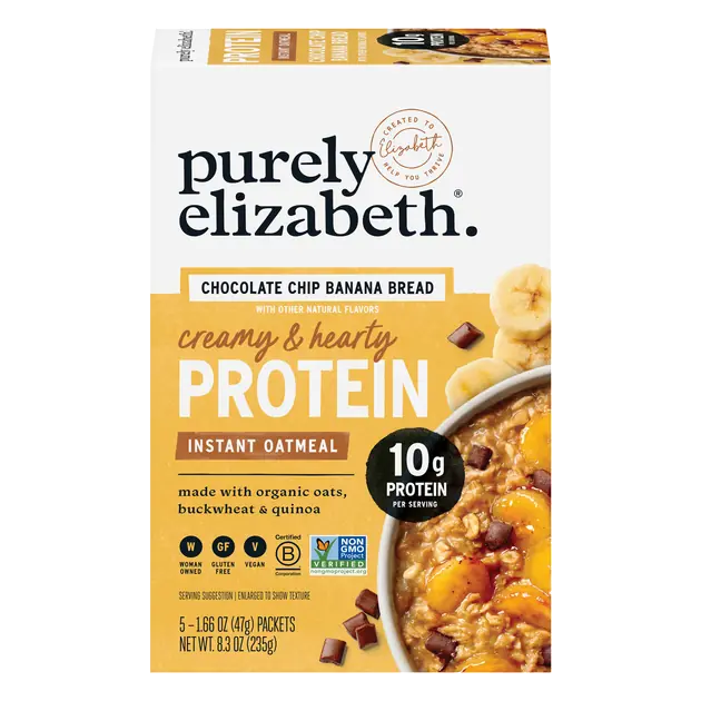 10g Protein Choc Chip Banana Bread Instant Oatmeal - 5 ct