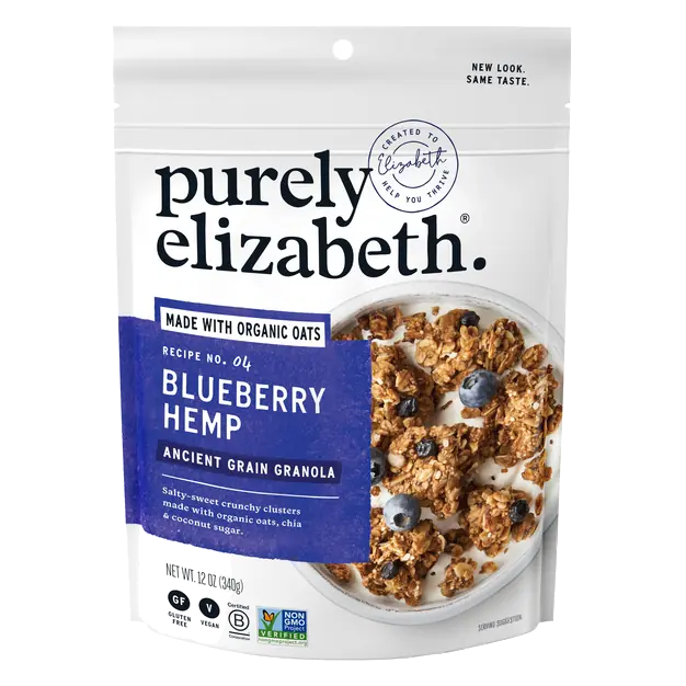 Organic Gluten Free Vegan Blueberry Hemp Granola