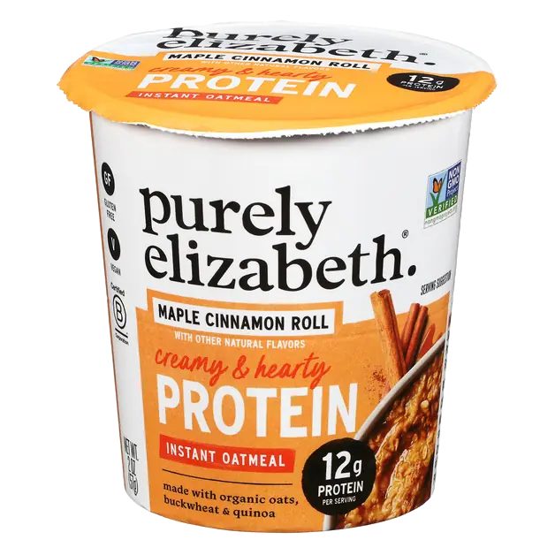 Purely Elizabeth Protein Creamy & Hearty Maple Cinnamon Roll Instant Oatmeal 2 oz