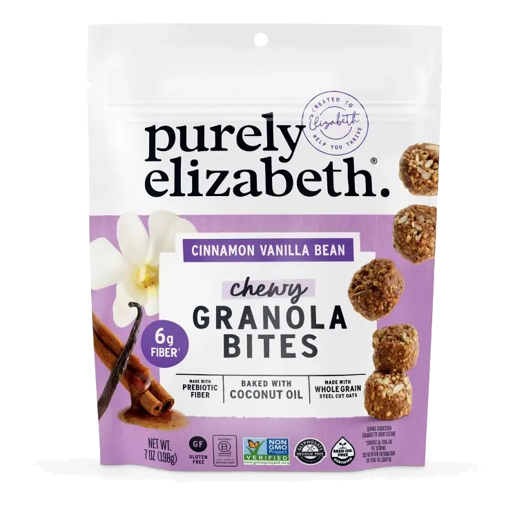 Purely Elizabeth Cinnamon Vanilla Bean Granola Bites, 7oz