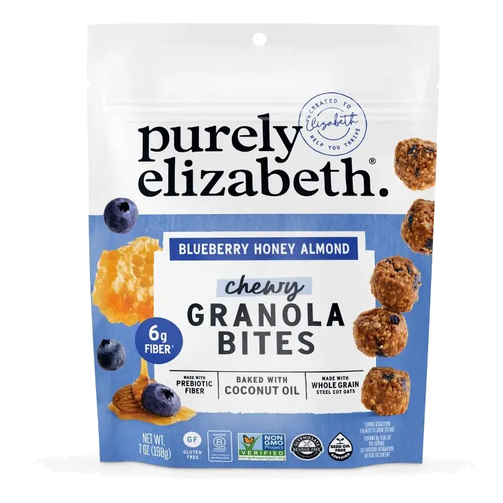 Purely Elizabeth Granola Bites Blueberry Honey Almond, 7oz
