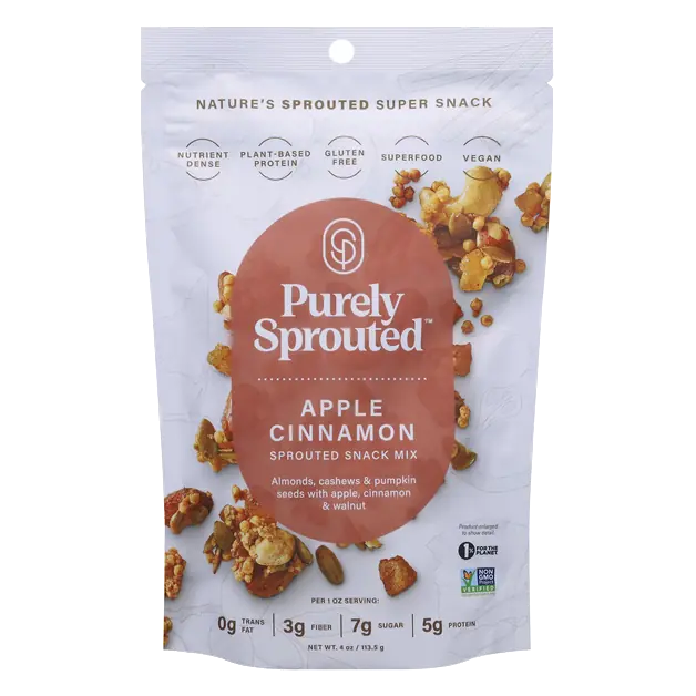 Apple Cinnamon Sprouted Snack Mix