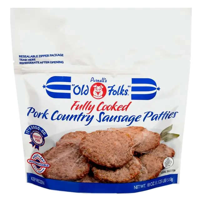 Purnell's Old Folks Pork Country Sausage Patties