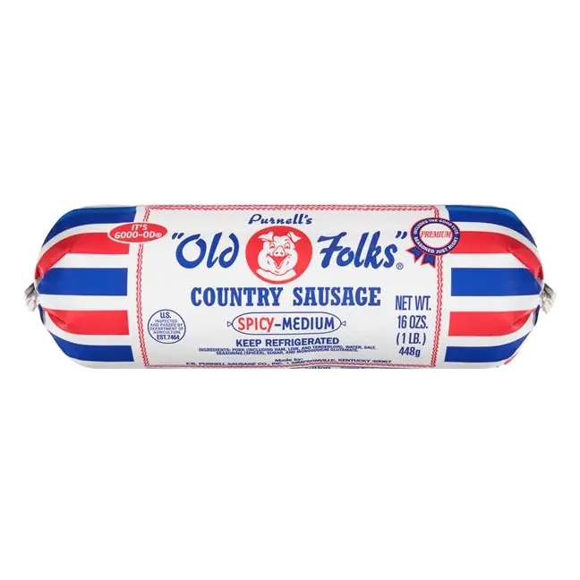 Purnell's Old Folks Spicy-Medium Country Sausage