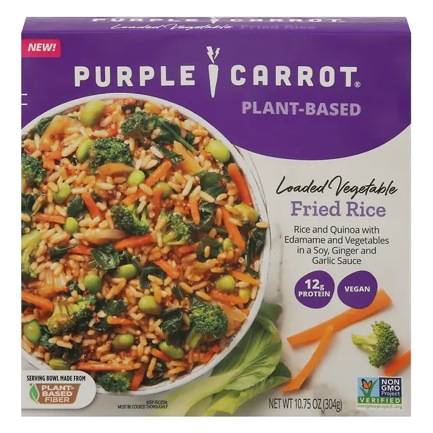 Plant-Based Loaded Vegetable Fried Rice Vegan Frozen Meal