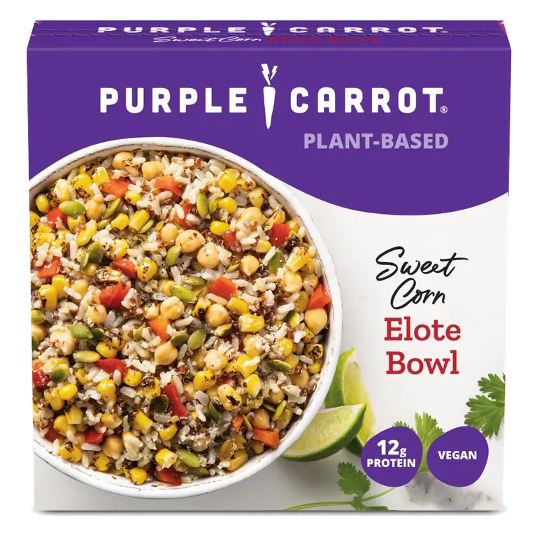 Sweet Corn Mixed Vegetables and Grains in a Creamy Lime Sauce Elote Bowl