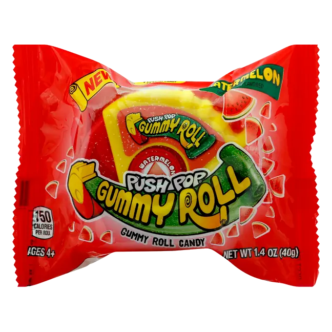 Watermelon Gummy Roll Candy