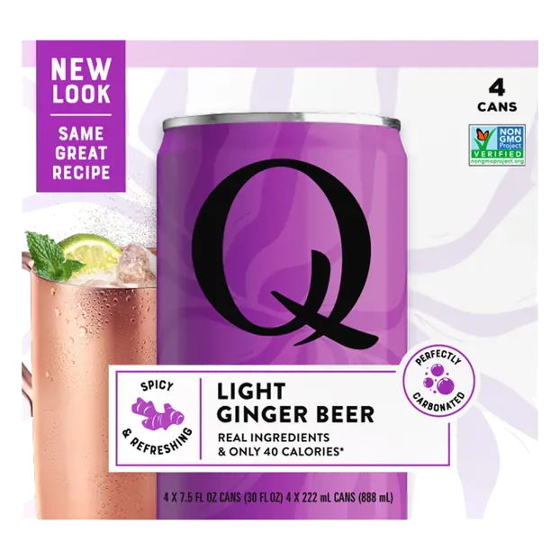 Light Ginger Beer Soda - 4 pk