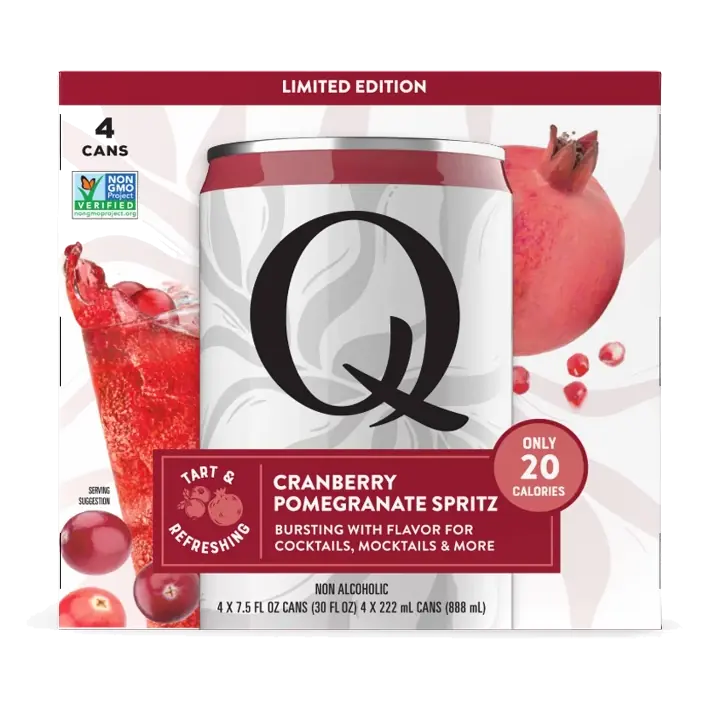 Q Mixers Cran Pom Spritz, 4pk/7.5 fl oz