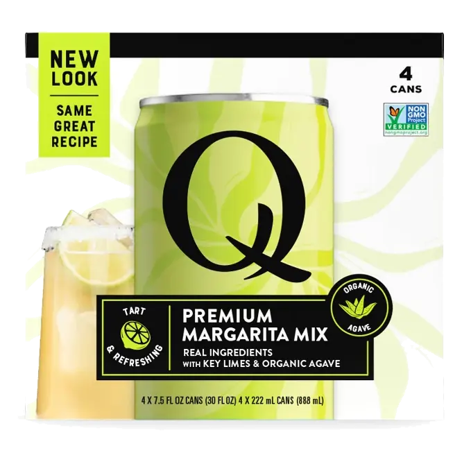 Q Mixers Margarita Lime, 4pk/7.5 fl oz Cans
