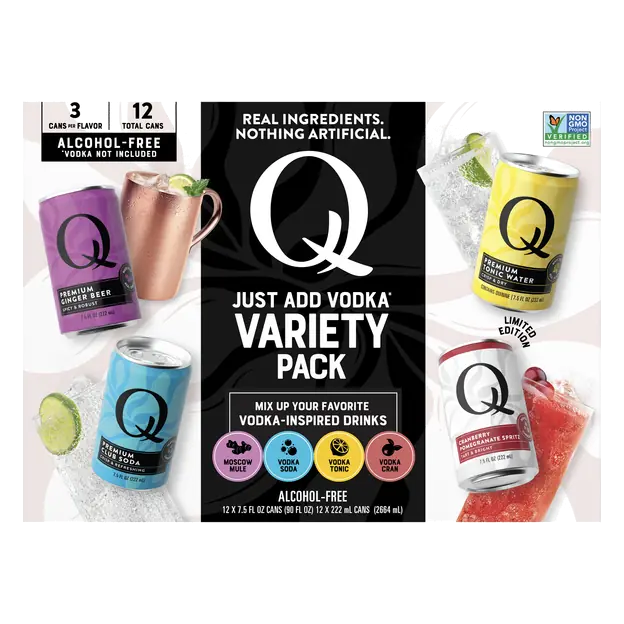 Vodka Mixers Variety Pack - 12 pk