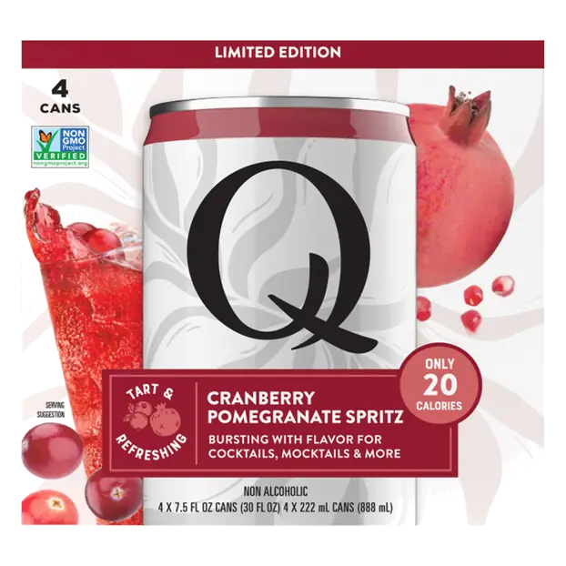 Non Alcoholic Cranberry Pomegranate Spritz - 4 pk