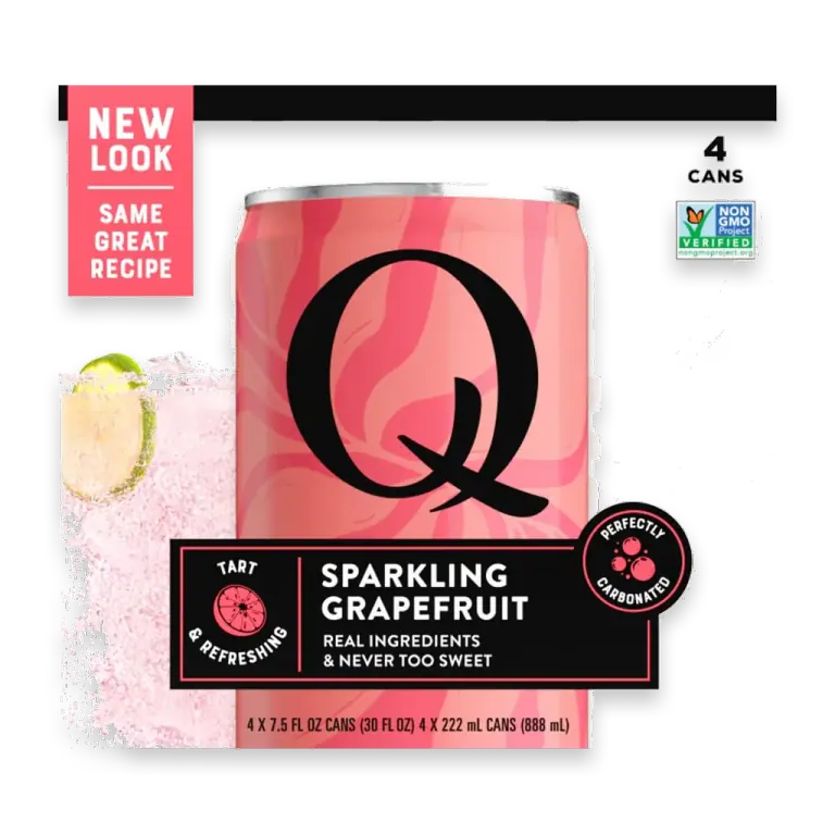 Q Mixers Sparkling Grapefruit, Premium Cocktail Mixer, 7.5 Fl Oz Pack of 4