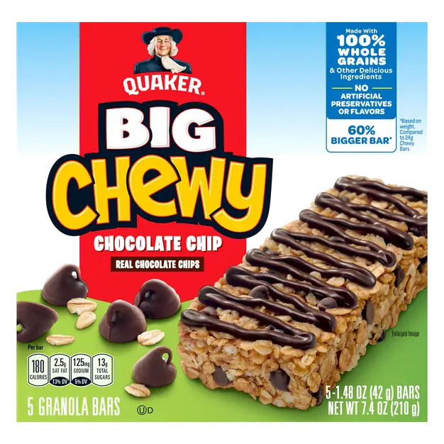 Big Chewy Chocolate Chip Granola Bars - 5 ct