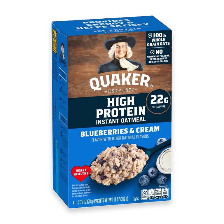 Blueberries & Cream Instant Oatmeal