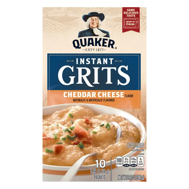Cheddar Cheese Instant Grits Packets - 10 ct