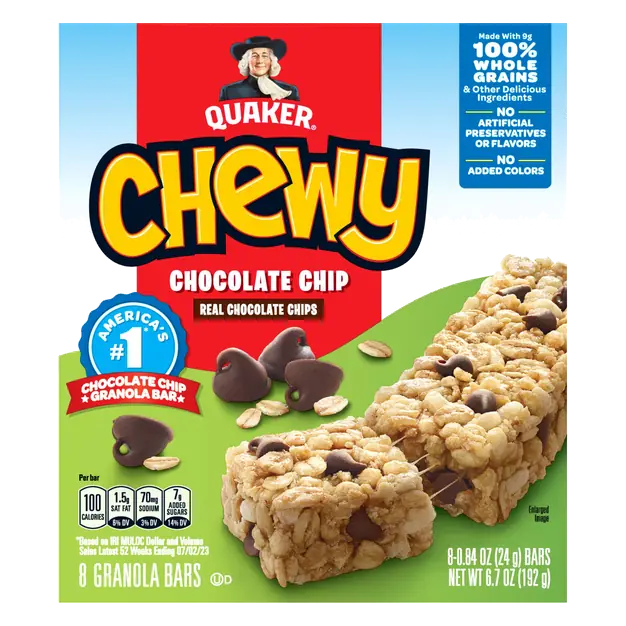 Chewy Chocolate Chip Granola Bars - 8 ct