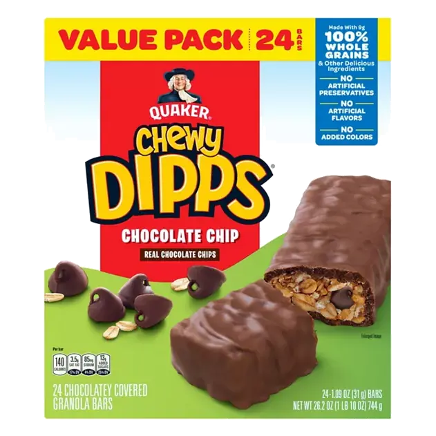 Chewy Dipps Chocolate Chip Granola Bars Value Pack