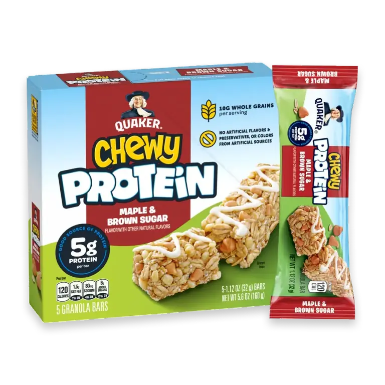 Chewy Maple & Brown Sugar Protein Granola Bars