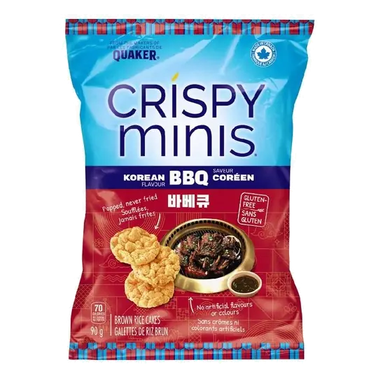 Crispy Minis Cakes Brown Rice Korean BBQ Flavour 90 g