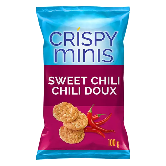 Crispy Minis Gluten-Free Rice Chips Sweet Chili 100 g