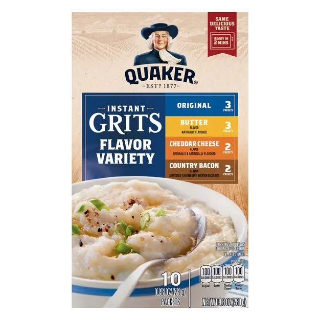 Flavor Variety Instant Grits Packets - 10 ct
