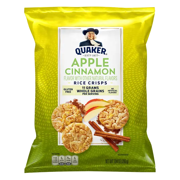 Gluten Free Apple Cinnamon Rice Crisps