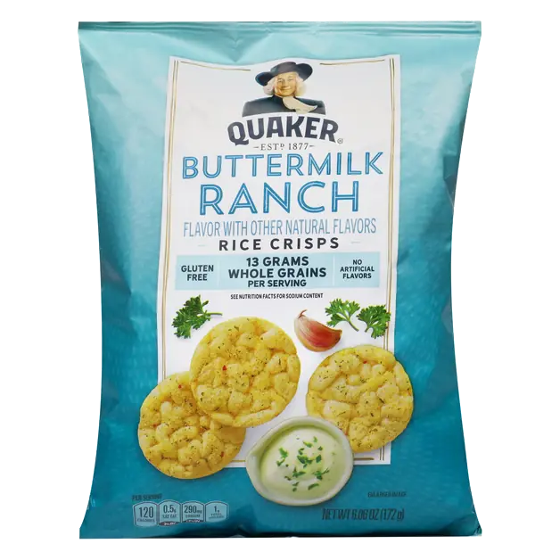 Gluten Free Buttermilk Ranch Rice Crisps