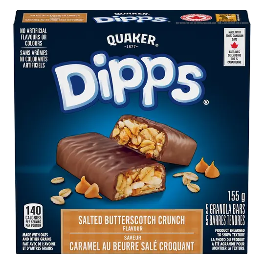 Granola Bars Dipps Salted Butterscotch Crunch 155 g