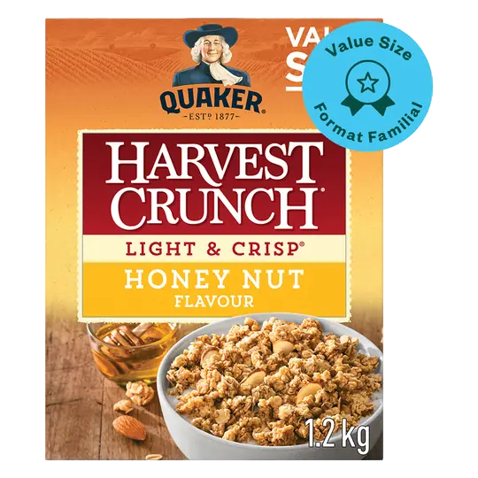Harvest Crunch Light & Crisp Cereal Honey Nut 1.2 kg
