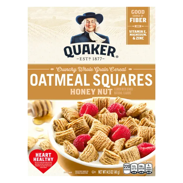 Honey Nut Whole Grain Oatmeal Squares Cereal