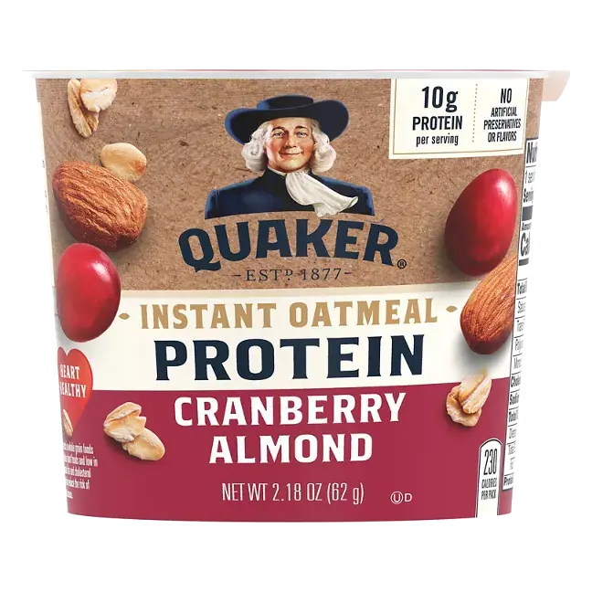 Instant Oatmeal, Cranberry Almond, Protein