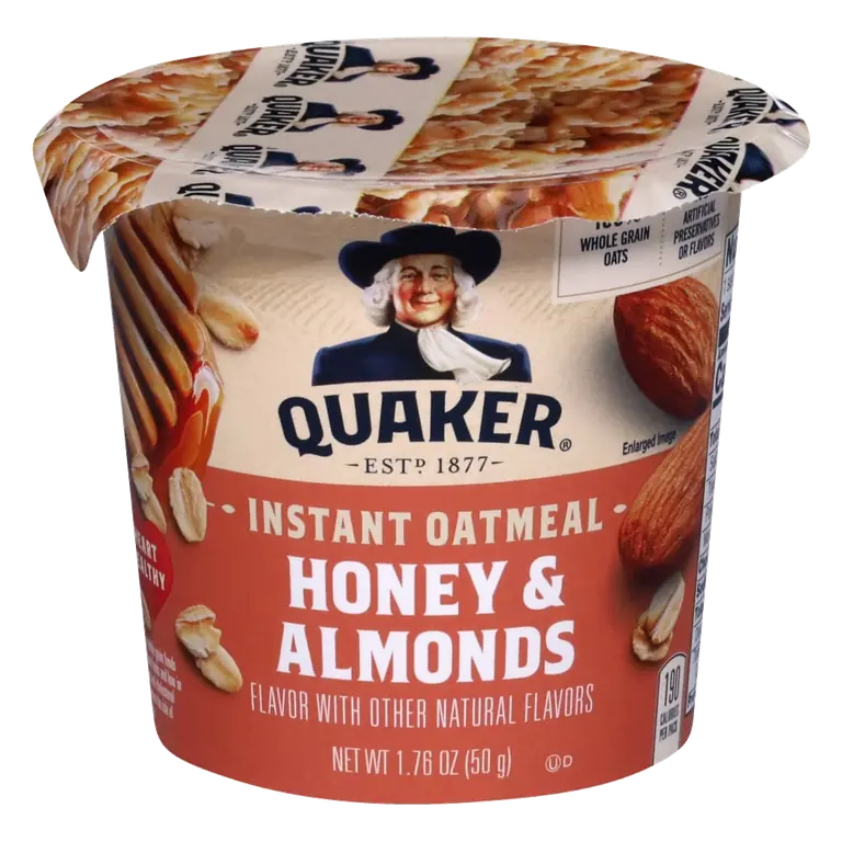 Instant Oatmeal Honey & Almonds 1.76 Oz Cup