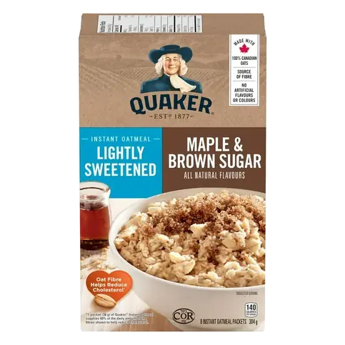 Instant Oatmeal Lightly Sweetened Maple & Brown Sugar 304 g