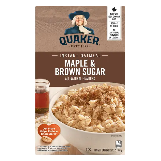 Instant Oatmeal Maple Brown Sugar 344 g