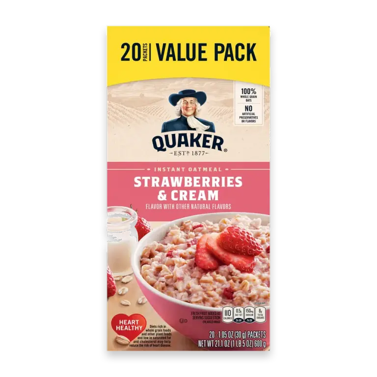 Instant Oatmeal Strawberries & Cream