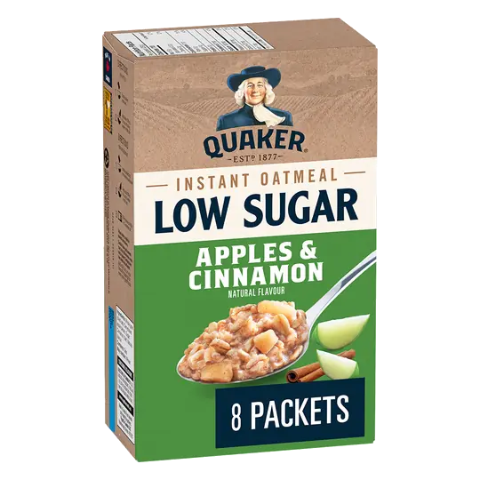 Low Sugar Instant Oatmeal Apples & Cinnamon 8 Packets 232 g