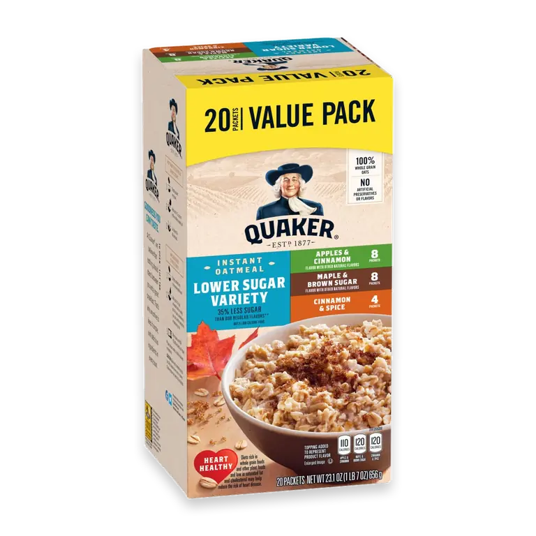 Lower Sugar Instant Oatmeal Variety Pack