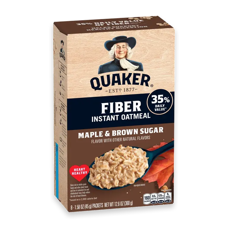 Maple & Brown Sugar Fiber Instant Oatmeal